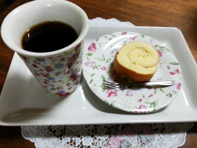 花柄のマイカップ＆ソーサー